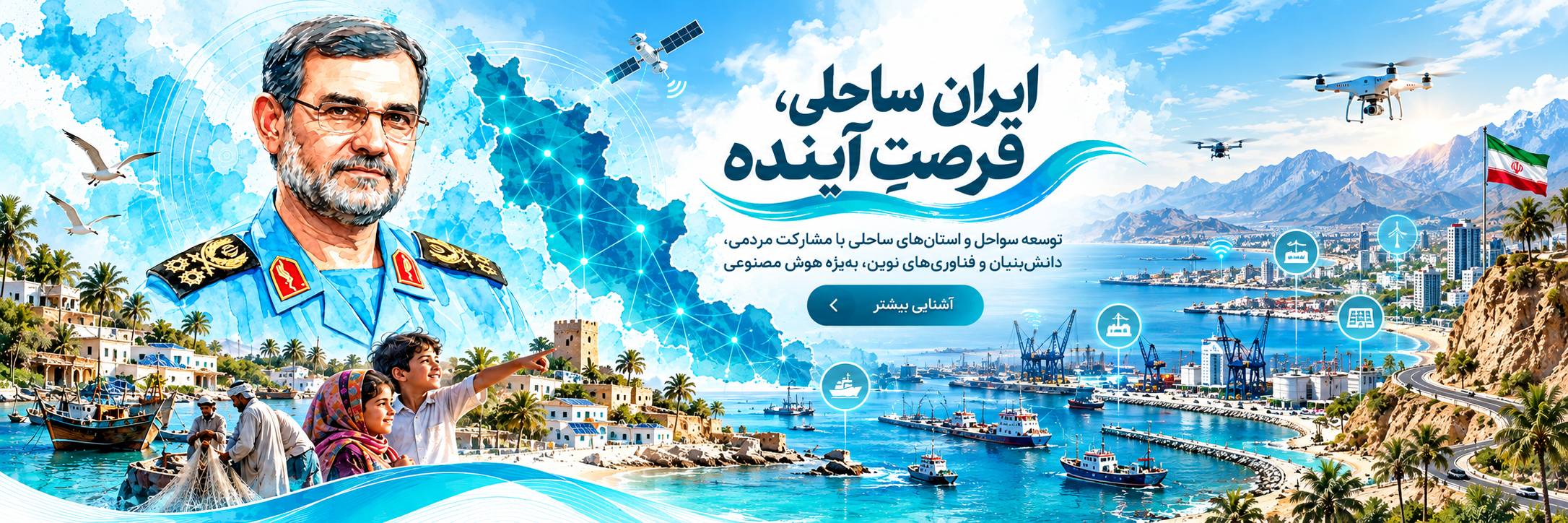 دریابان شهید علیرضا تنگسیری، توسعه هوشمند سواحل ایران و طرح بنیاد